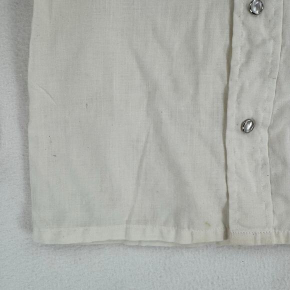 Vintage Border Town Kids Western Button Down Shirt Size 10 Cowboy Retro USA - Picture 7 of 14